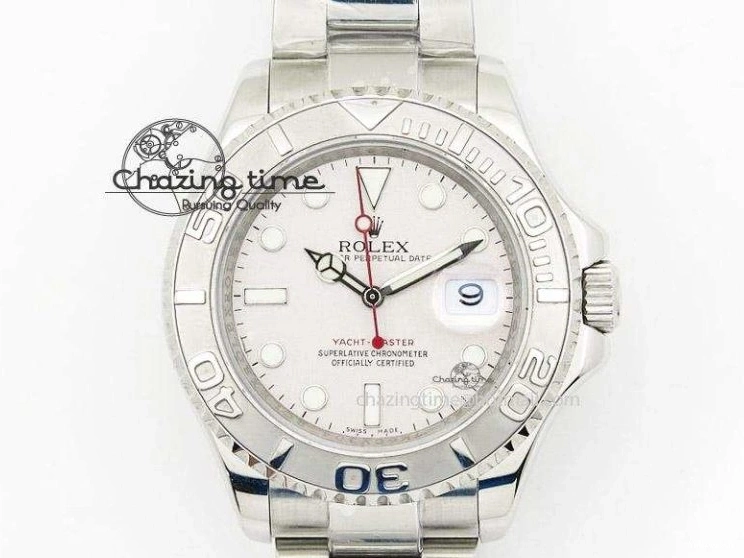 Bracelet Day-Date Dial Silver on Crystal RG A2836 Best Edition 128235 Marker Crystal BP President 36mm RG 0511